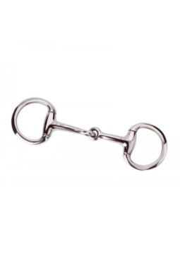 Mini mors olive FEELING brisé, anneaux plats 90mm