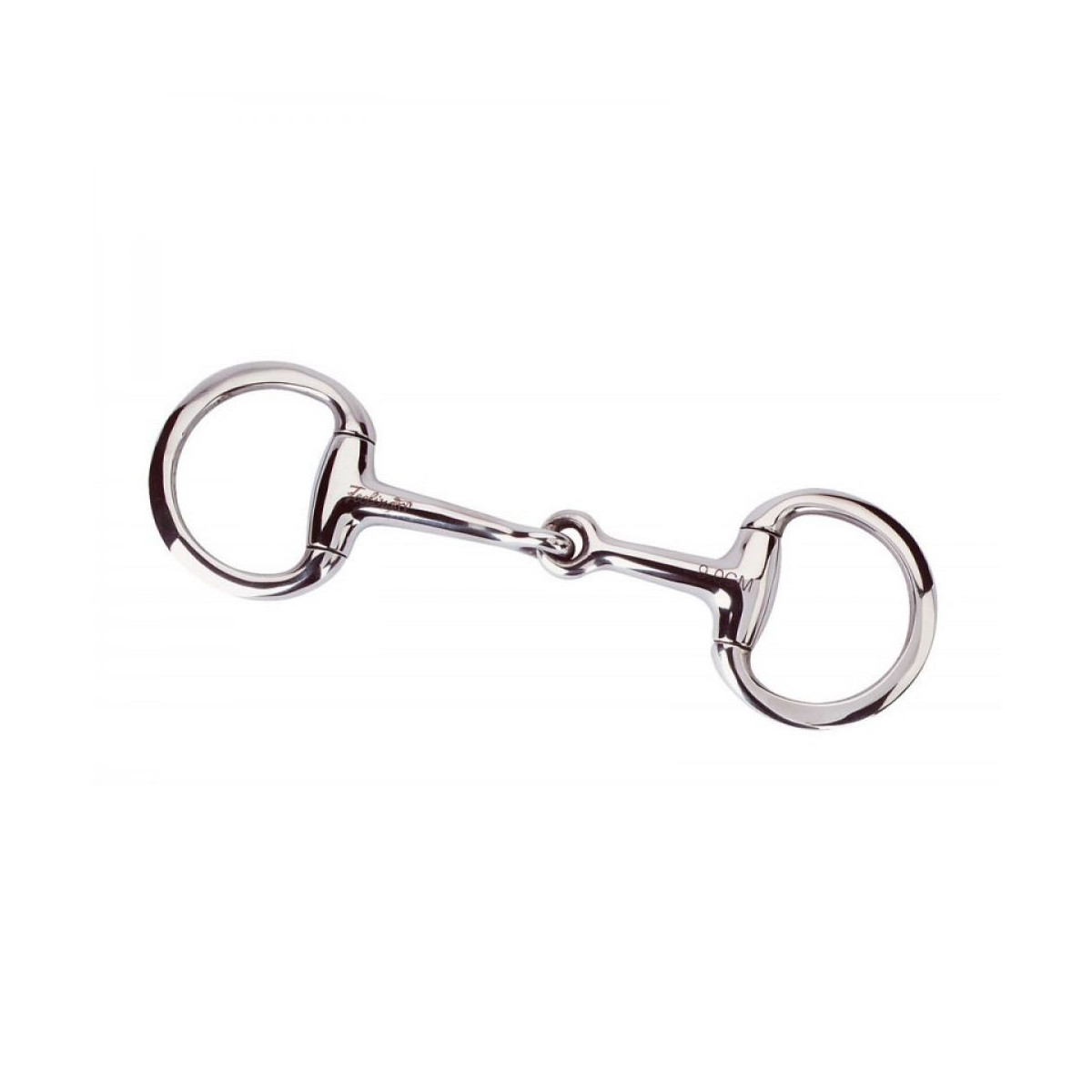 Mini mors olive FEELING brisé, anneaux plats 90mm