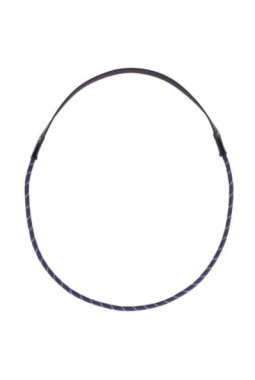 Corde au cou cuir navy