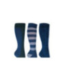 Chaussettes pour enfants -Houston- lot de 3 bleu / verte