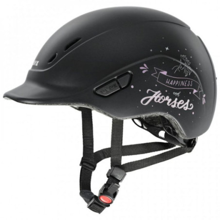 Casque UVEX - Kiddox Happyhorse black mat 49/54
