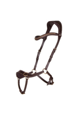 Bridon sans mors Anatomical Marron