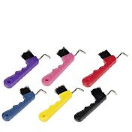 Cure-pied avec brosse HKM couleurs aléatoires