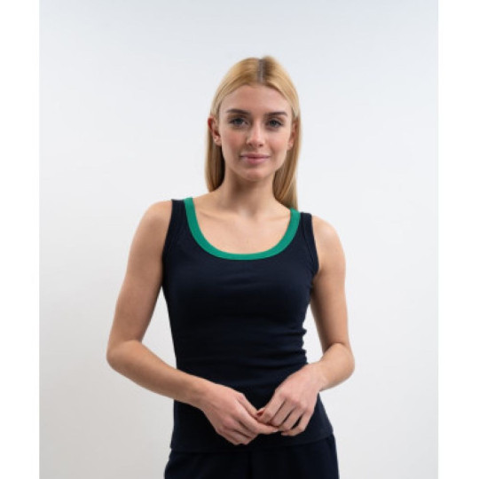 Tazam Débardeur Navy / Emerald Green