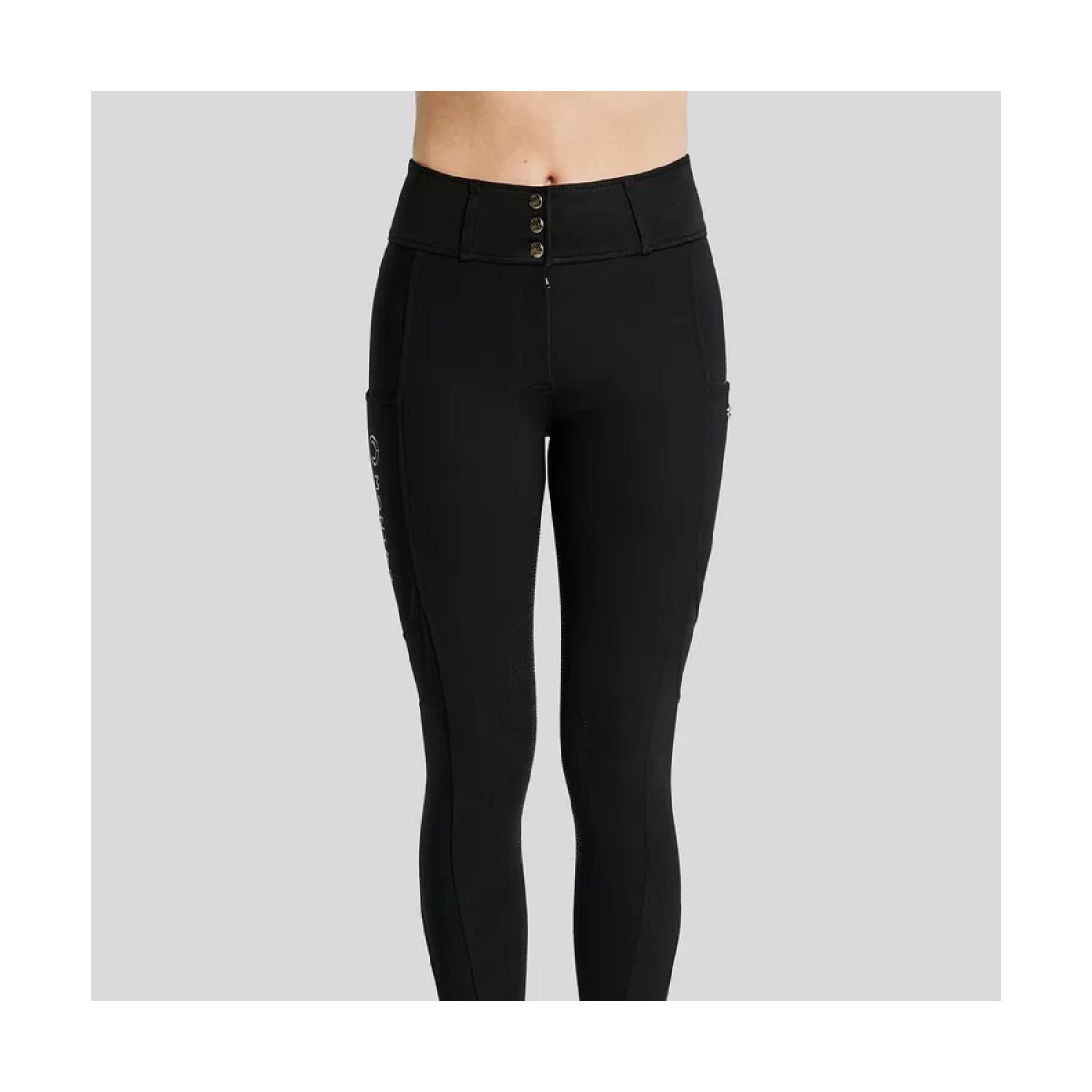 Pantalon MoAddie Softshell Breeches w. Logo Charm Black F/G