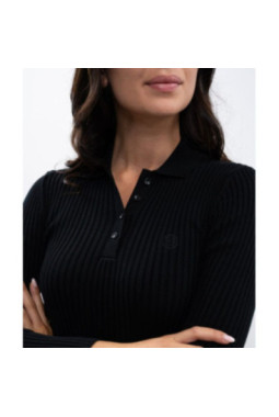 Polo manche longue AURORE Noir