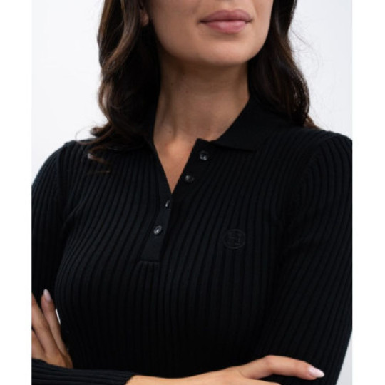 Polo manche longue AURORE Noir