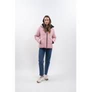 Parka courte ADELE Navy/Light Pink