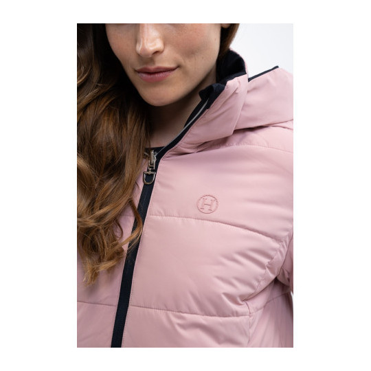 Parka courte ADELE Navy/Light Pink