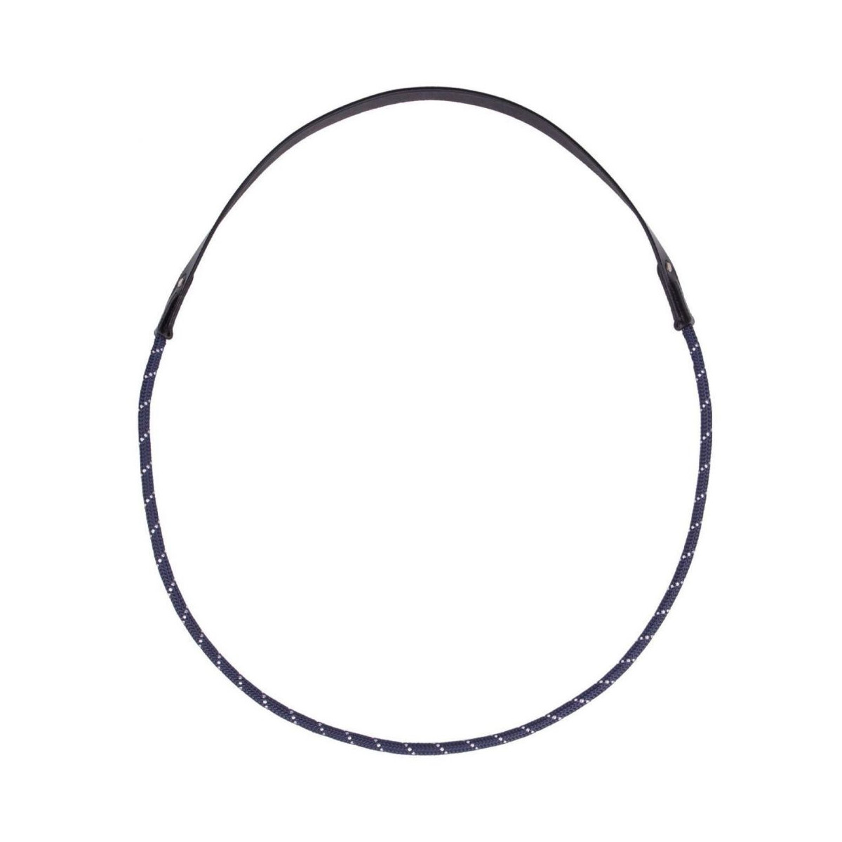 Corde au cou cuir navy
