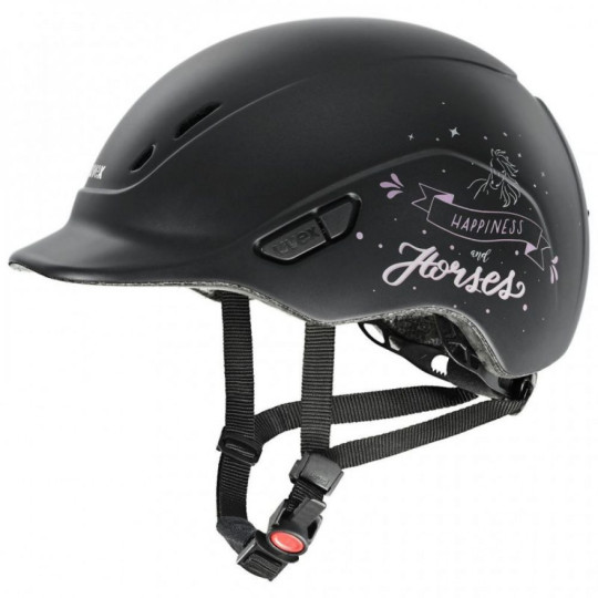 Casque UVEX - Kiddox Happyhorse black mat 49/54