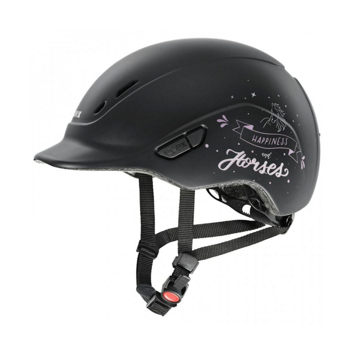 Casque UVEX - Kiddox Happyhorse black mat 49/54
