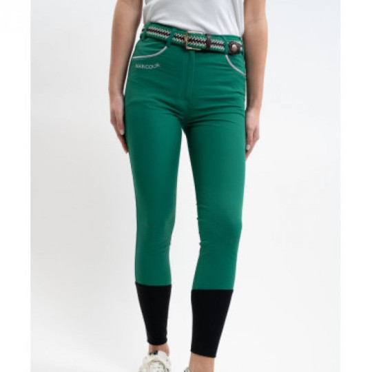 Jaltika Pantalon équitation fix system grip Emerald Green