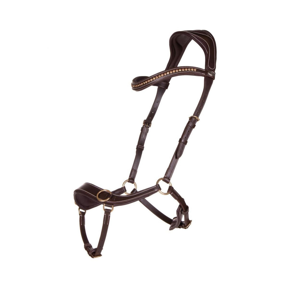 Bridon sans mors Anatomical Marron