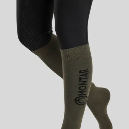 Chaussettes MONTAR Dusty Green Socks With Logo