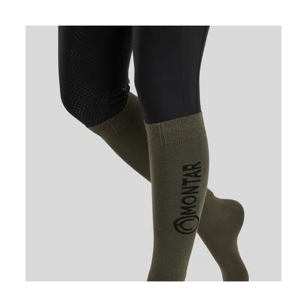 Chaussettes MONTAR Dusty Green Socks With Logo