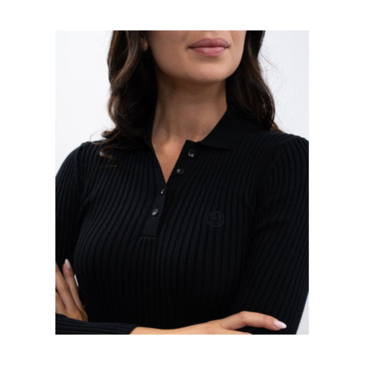 Polo manche longue AURORE Noir