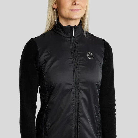 VESTE MoEllie Fleece Jacket w. Nylon - Black