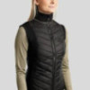 MoMari Hybrid Bodywarmer with Rosegold crystals Black