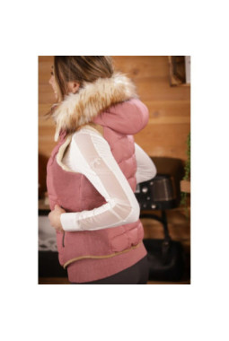 Doudoune ss manche PENELOPE NewRoge Vieux Rose