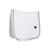 Tapis glitter band dressage blanc/argent