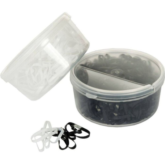 Elastiques à natter Soft en sachet, 450 pièces