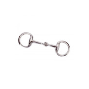 Mini mors olive FEELING brisé, anneaux plats 90mm