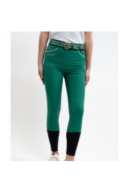Jaltika Pantalon équitation fix system grip Emerald Green