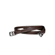 Etrivières nylon/cuir Marron