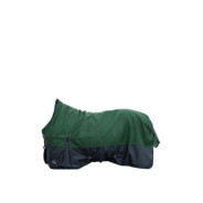 Couverture highneck -Glasgow- 1200D doub. polaire Vert/Nloir