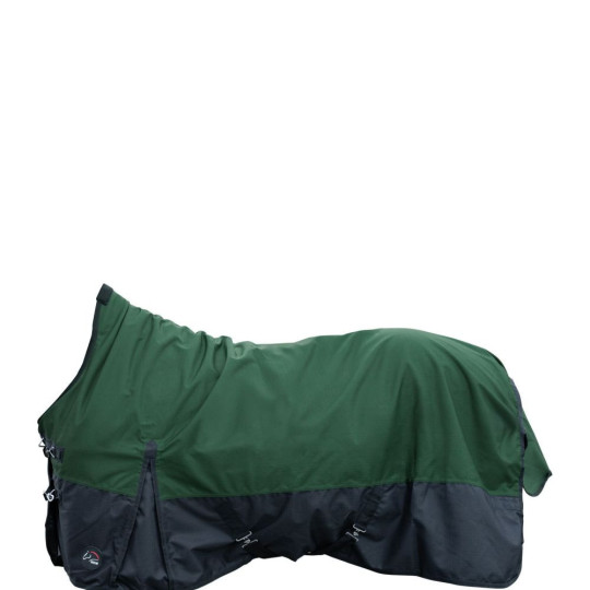 Couverture highneck -Glasgow- 1200D doub. polaire Vert/Nloir