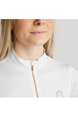 Everly Mon-Tech Polo Rosegold - White