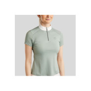 Chemise de compétition MoPearl avec Pintucks et Gun Metal Crystas Turin