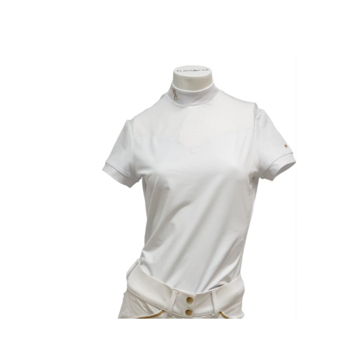 Polo de concours ISADORA manches courtes Blanc