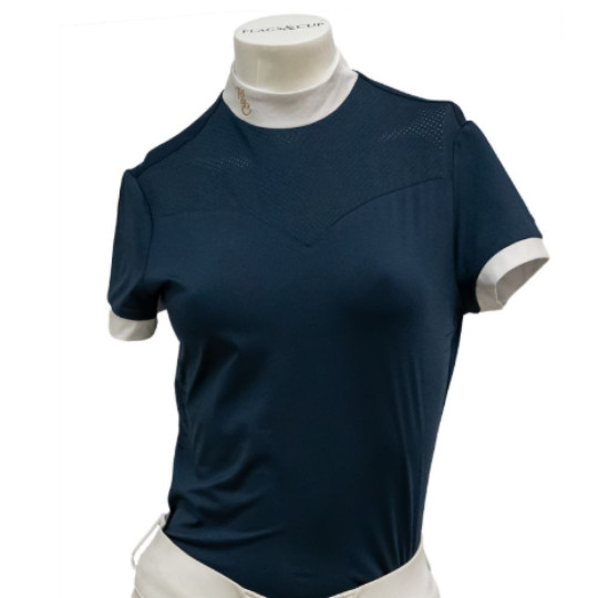 Polo de concours ISADORA manches courtes Bleu marine