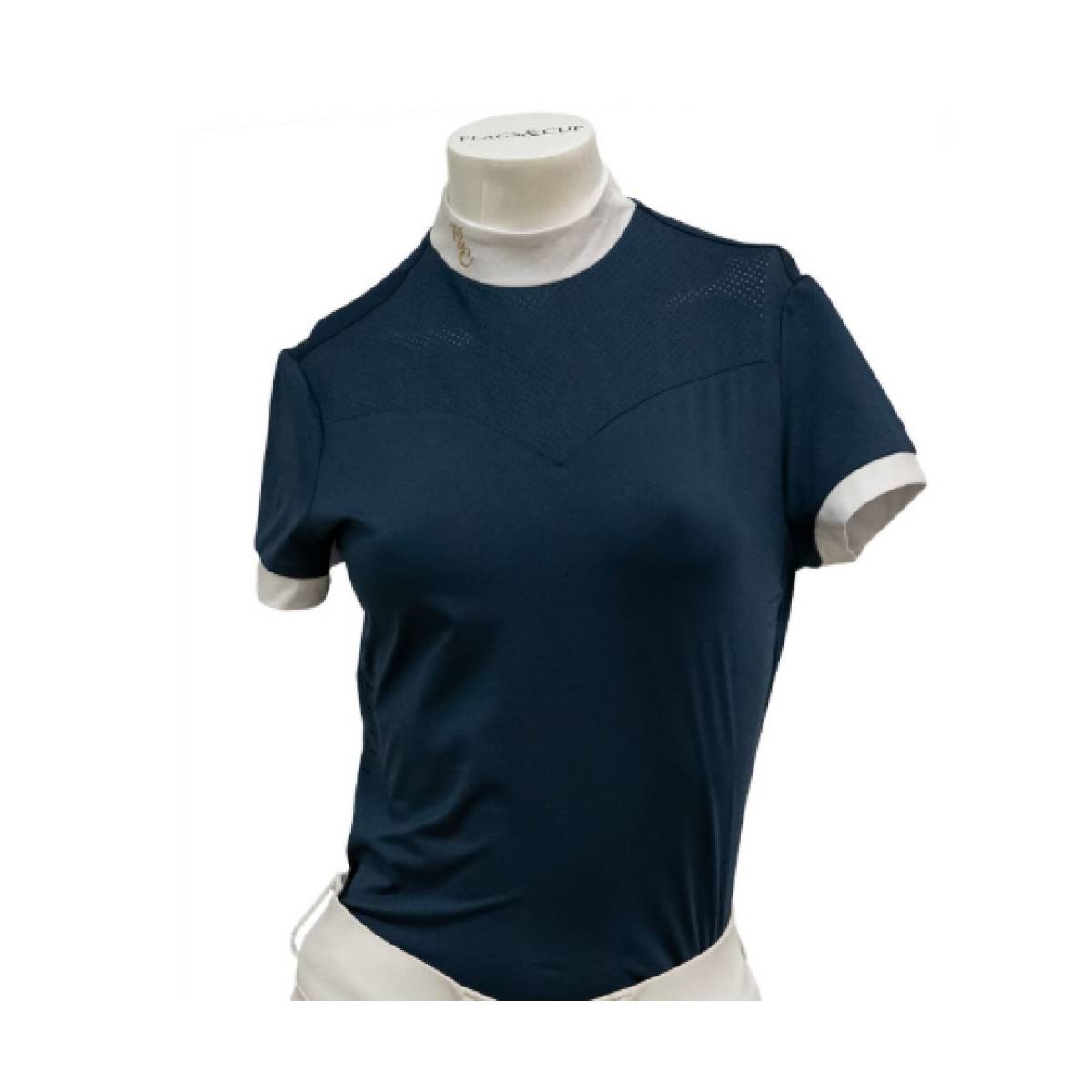 Polo de concours ISADORA manches courtes Bleu marine