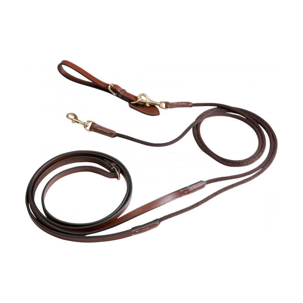 Rênes allemandes cuir/corde ERIC THOMAS PRO FULL