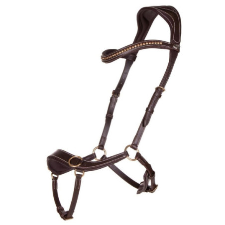 Bridon sans mors Anatomical Marron