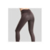 Pantalon MoVeronica Hybrid Thermo Tights w. Golden Quartz Crystal Tape and Crystals Fullgrip, Black Peony