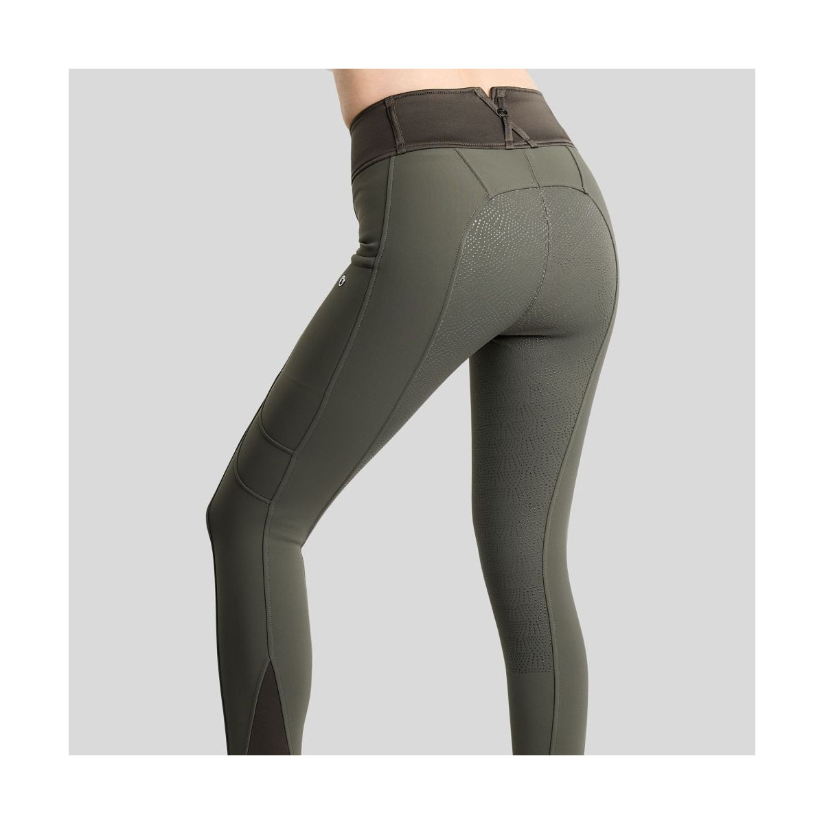 Pantalon MoAddie Softshell Breeches w. Gun Metal Logo Charm - Fullgrip, Forest Green