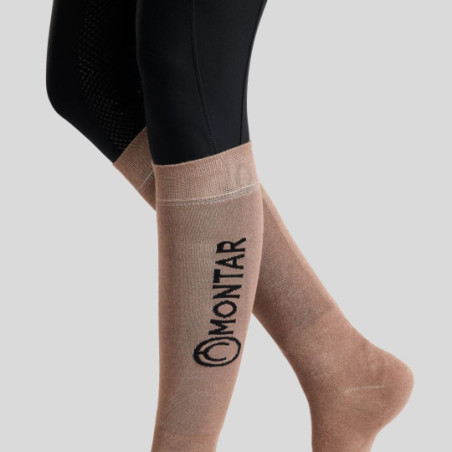 Chaussettes Bamboo Socks w. Logo - Dusty Rose