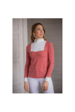 Polo concours PENELOPE Florence manches longues Terracotta
