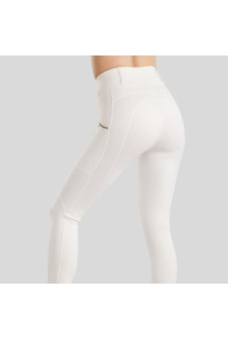 Pantalon MoLila Pull On avec ruban Champagne Crystals and Crystals Fullgrip White