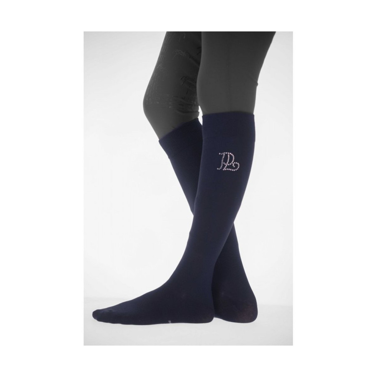 Chaussette PENELOPE Luxe Strass Marine